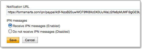 Turn On PayPal IPN Notification