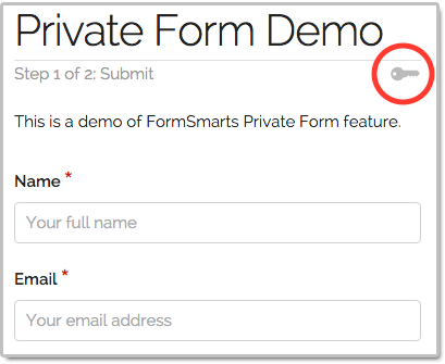 Private Form