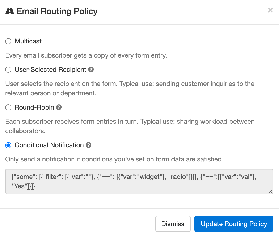 Set up a conditional notification rule