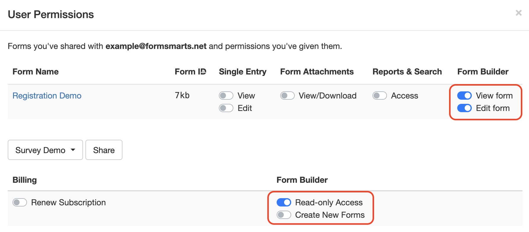 Form Builder & Form-Level Permissions Form Builder & Form-Level Permissions